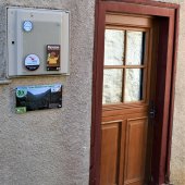 Porte d'entrée du Gîte Aux Plaisirs du Cagire"